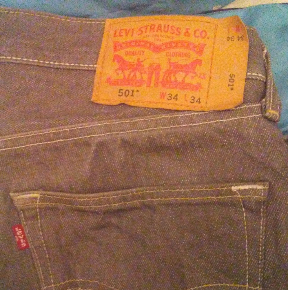 Mens 501 original button fly jeans